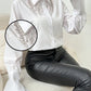 Rhinestone Tassel Ruffle Sleeve Shirt