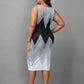 Plus Chevron Print Bodycon Dress