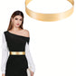 Metal Sleek Mirror Plate Waistband Belt