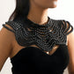 Wooden  Shoulder Shawl Collar Necklace