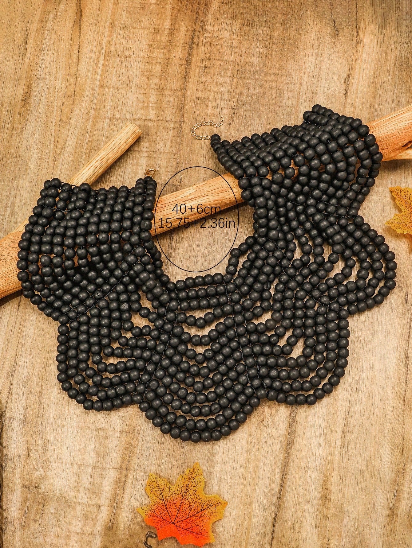 Wooden  Shoulder Shawl Collar Necklace