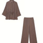 Three-Quarter Sleeve Shirt & Pants Set