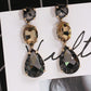 Elegant Rhinestone Water Drop Shaped Dangle Earrings