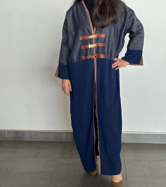 Her-Spo Shades of Blue Kimono Abaya