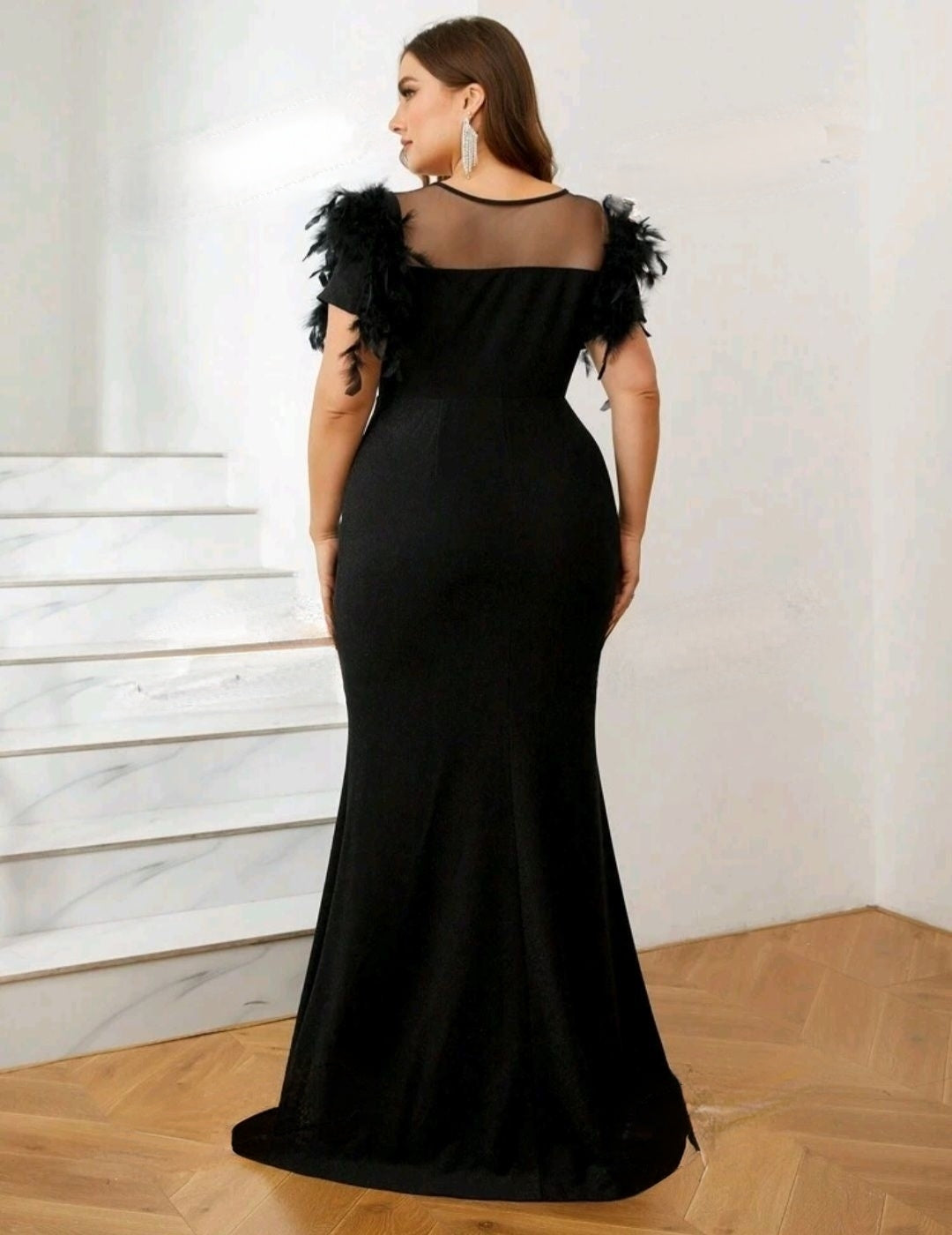 Plus Evening Dress Black Evening Dress