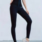 High-Waisted Elastic Waistband Yoga  Tummy Control Workout Leggings
