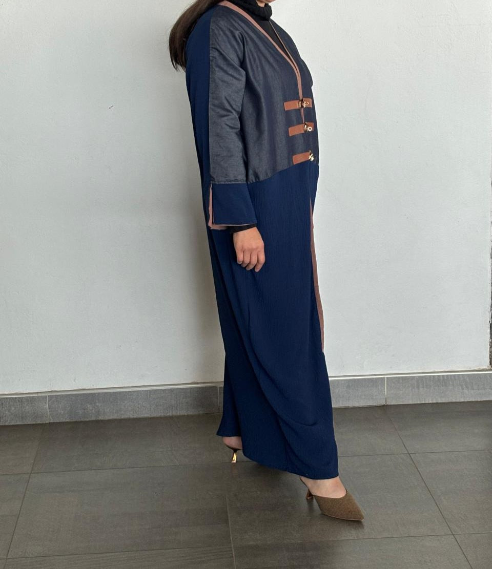 Her-Spo Shades of Blue Kimono Abaya