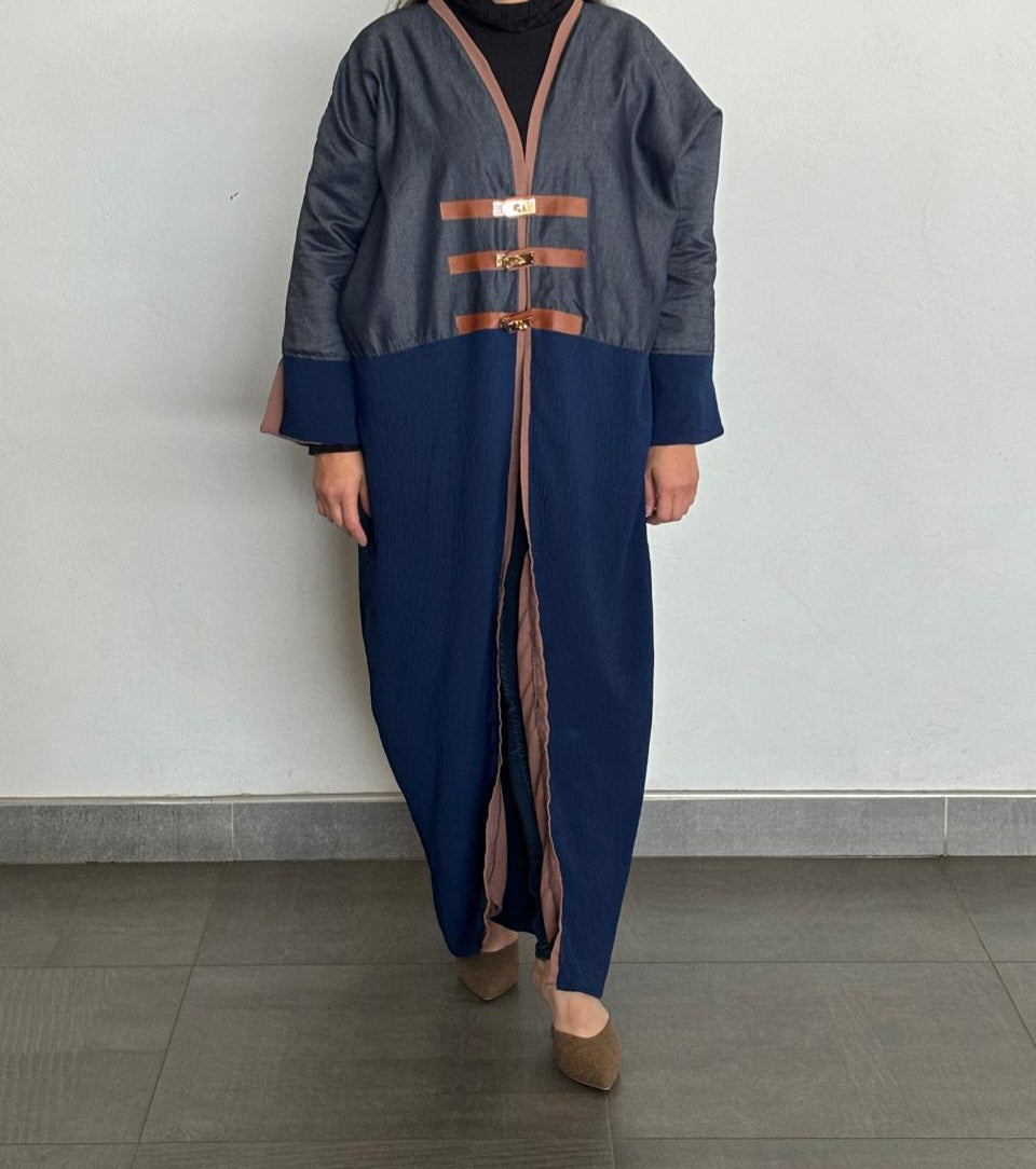 Her-Spo Shades of Blue Kimono Abaya