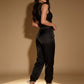 Elegant Lace Frog Button Top & Lantern Pants Co Ord Set