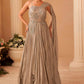 Designer Gown with Sequin Embroidery Evening Dress