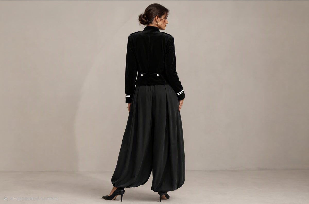 Nautical Jacket And Lantern Pants 2pc Set