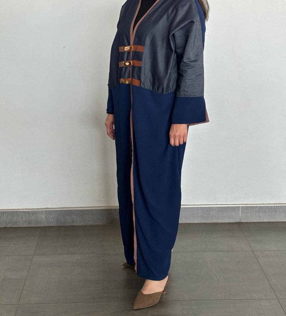 Her-Spo Shades of Blue Kimono Abaya