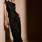 Elegant Lace Frog Button Top & Lantern Pants Co Ord Set