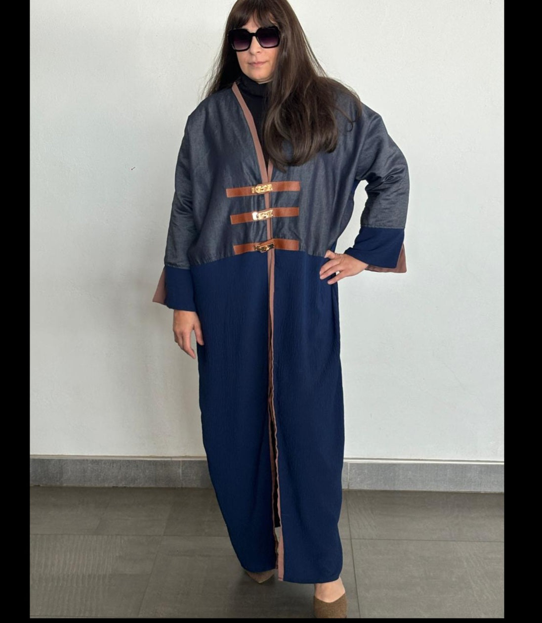 Her-Spo Shades of Blue Kimono Abaya