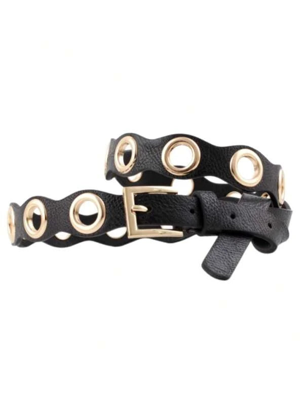 Eyelet Decor Buckle Belt