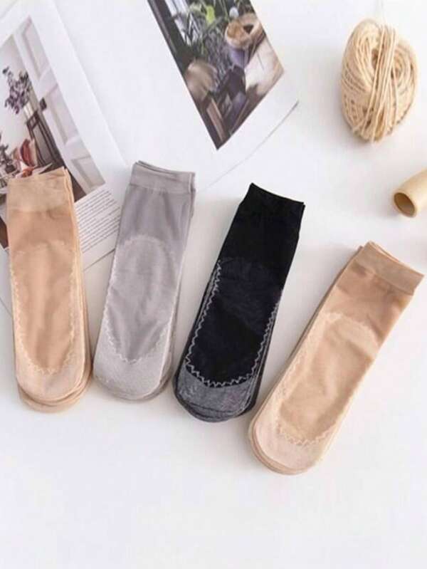 12pairs Women Breathable Fashionable Crew Socks