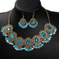 Zinc Alloy Rhinestone & Faux Pearl Decor Jewelry Set