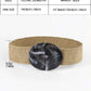 Oval Buckle Woven Belt
