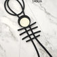 Round Decor Y Lariat Necklace