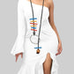 Circle & Geometric Decor Y Lariat Necklace