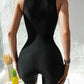 Zipper Front One Piece Swimwear
